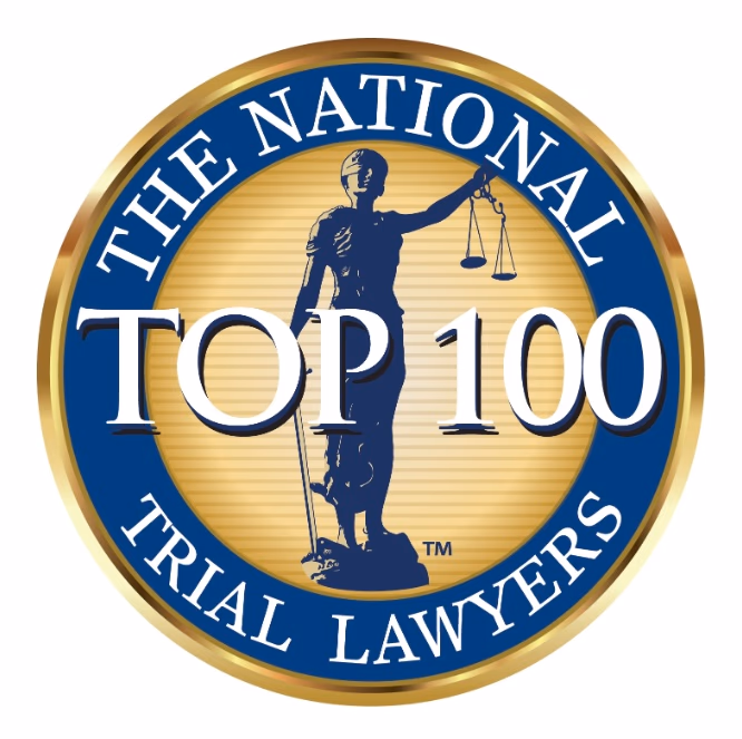 National Top 100 Trial Lawyers Badge